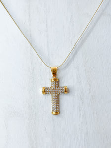 Icy Cross Necklace