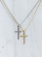 Load image into Gallery viewer, Tiny Crystals Cross Necklace
