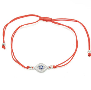 Sterling Red String Bracelet