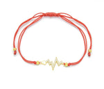 Load image into Gallery viewer, Sterling Red String Bracelet
