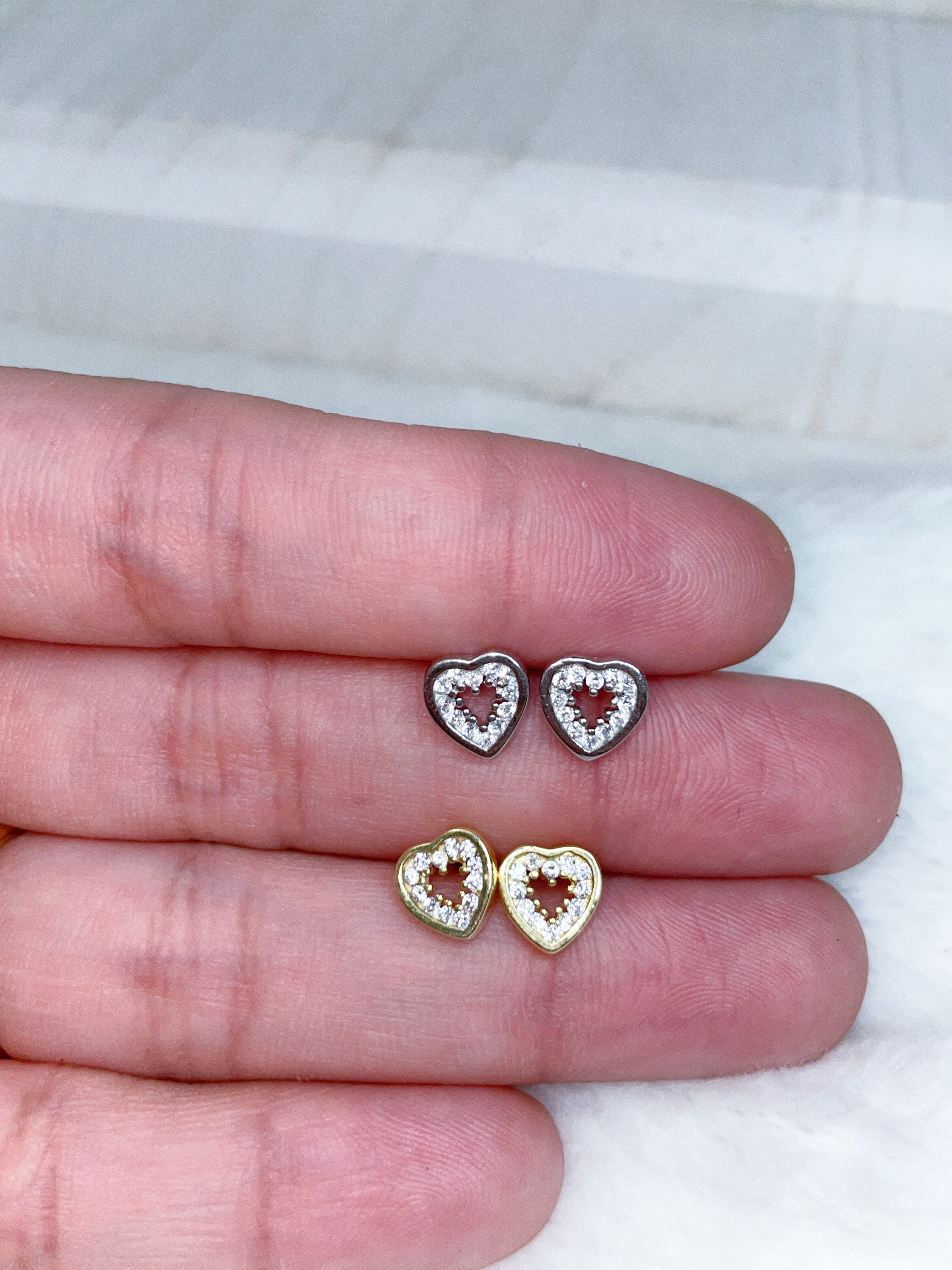 Heart Stud Earrings