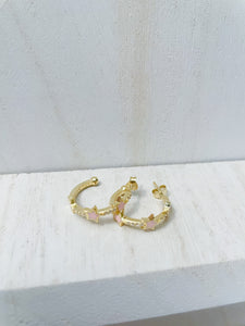 Star Hoop Earrings