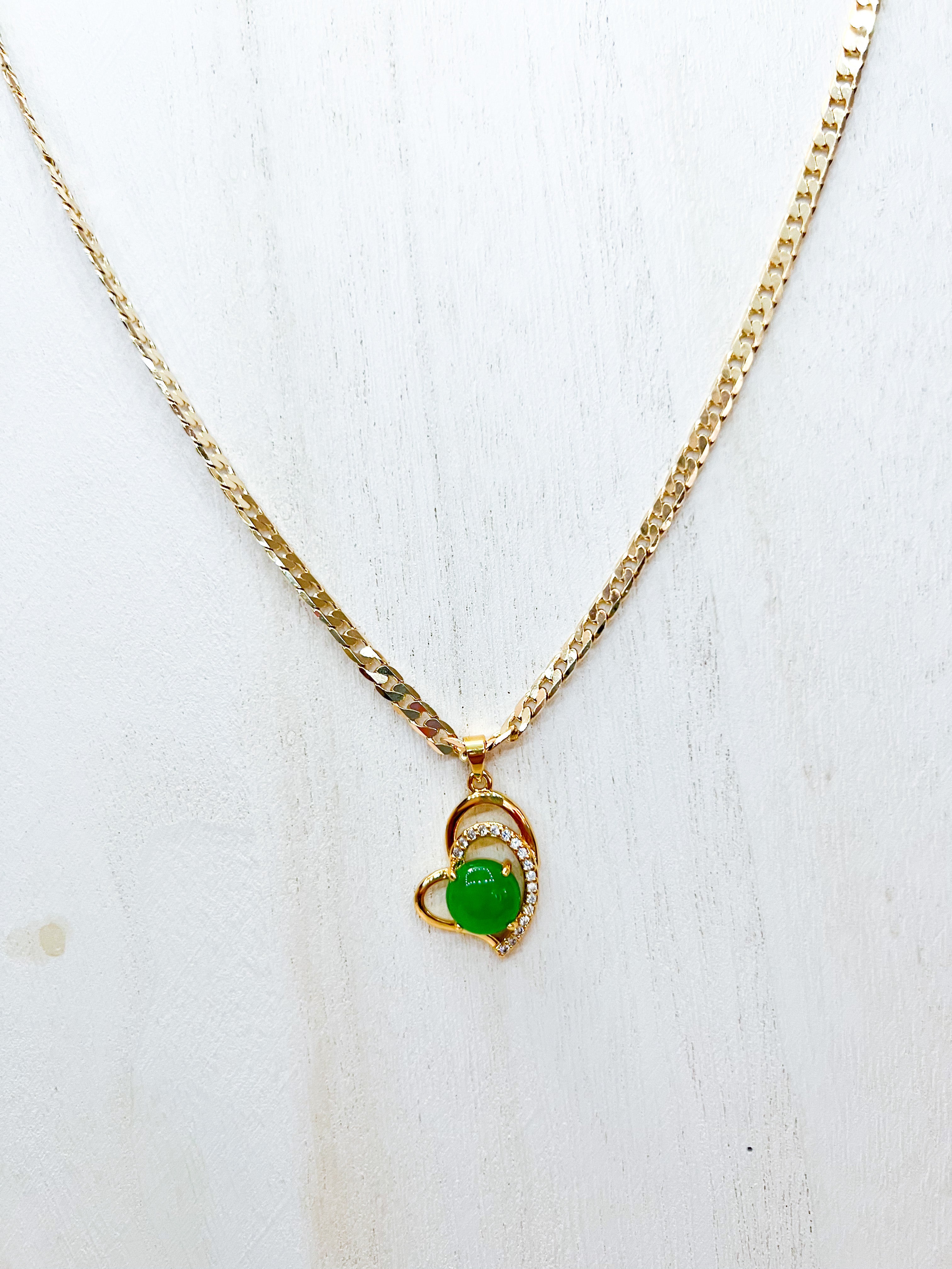 Jade Heart Necklace